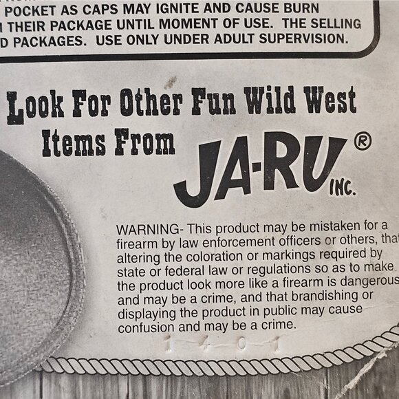 Lot of 4 Jaru Wild West TOY Cap Rifle Die Cast Metal Firing Mechanism 11" NOS - Picture 4 of 9